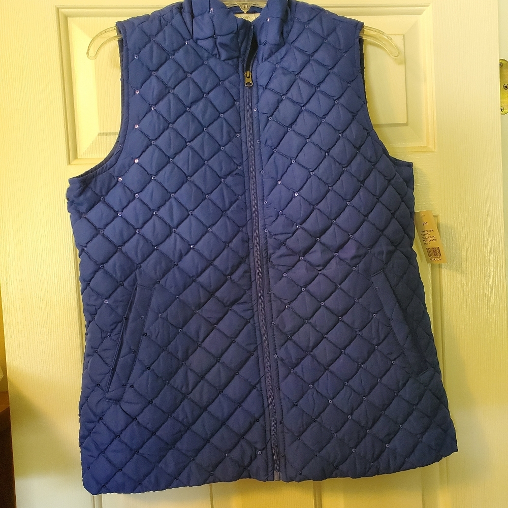 Kim Rogers Delta Blue Puffer Vest